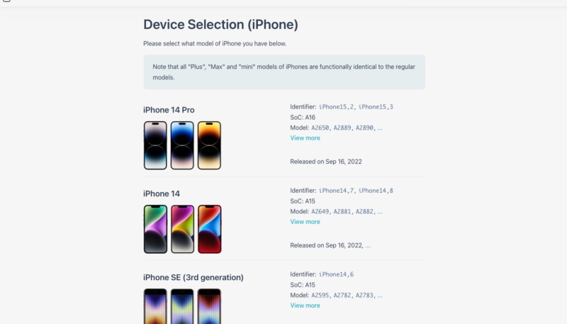 AppleDB Provides Database of Apple Devices, Software & Firmware Updates More