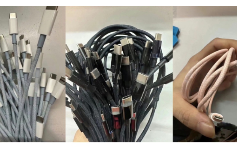 USB-C Cable For iPhone 15 Lineup Leaks To Show A Braided And Color-Matched  Design, Similar To MacBook Air