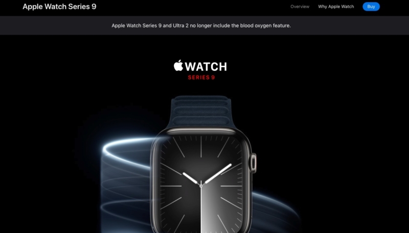 Apple Website Updated to Notify Customers About Removal of Apple Watch Blood Oxygen Feature