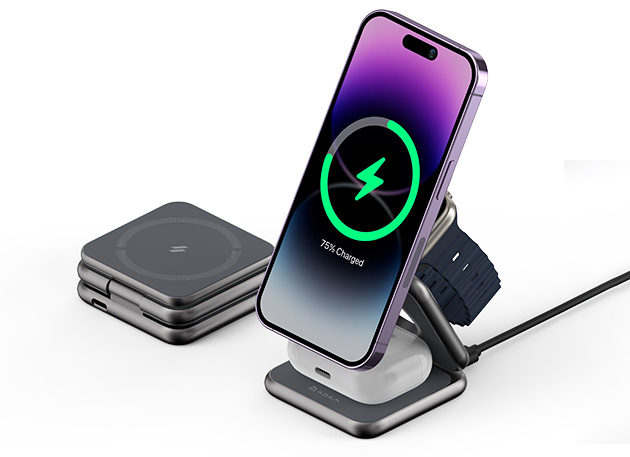 Mactrast Deals: Adam Elements Mag 3 Magnetic 3-in-1 Foldable Travel Charging Station