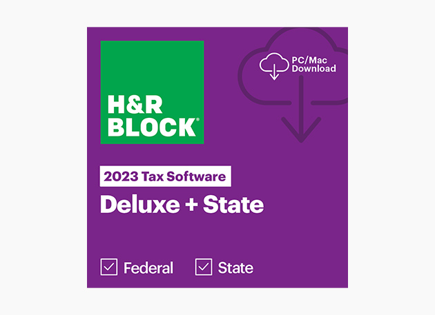 Mactrast Deals: H&R Block Tax Software Deluxe Federal + State 2023 (PC/Mac Download)