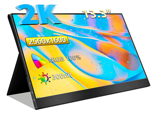 Mactrast Deals: 13.3″ 2K Portable IPS Display Monitor