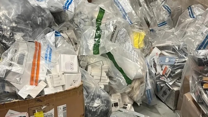 Northern Ireland Police Seize Counterfeit iPhones, AirPods and iPhone Cases in $750,000 Bust of Counterfeiters