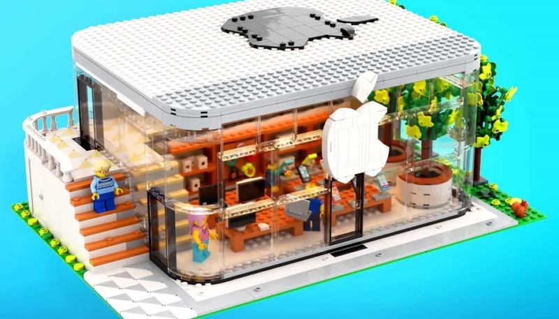 Apple Fan Designs Detailed LEGO Apple Store Kit