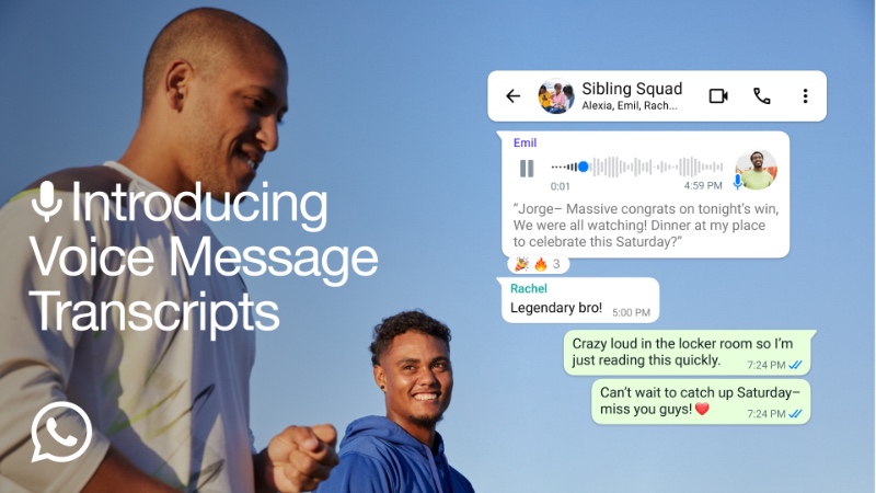 WhatsApp Adds Voice Message Transcript Feature