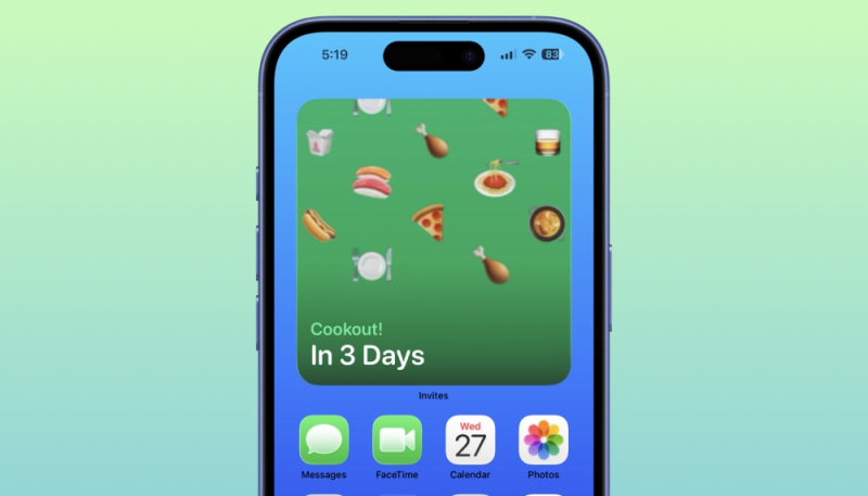 Apple Adds Home Screen Widget Feature to Invites App