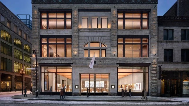 Apple’s Sainte-Catherine Store Has an All-New Home in Downtown Montréal