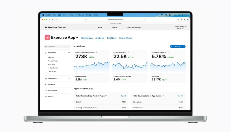 Apple’s App Store Connect Tool Adds More Than 100 New Metrics