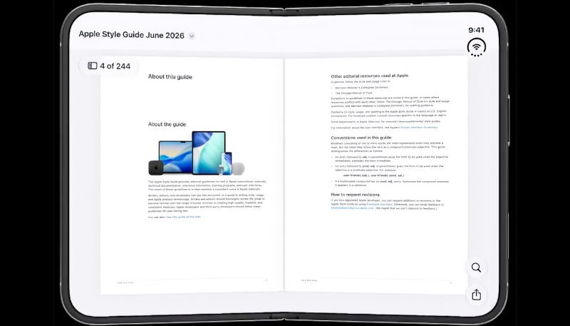 iPhone Duo’s Unfolded Mode Allows You to Preview Documents in a Two-Page Layout