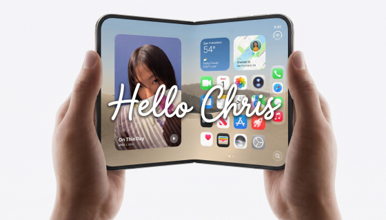 Mockup of personalized iPhone Duo.